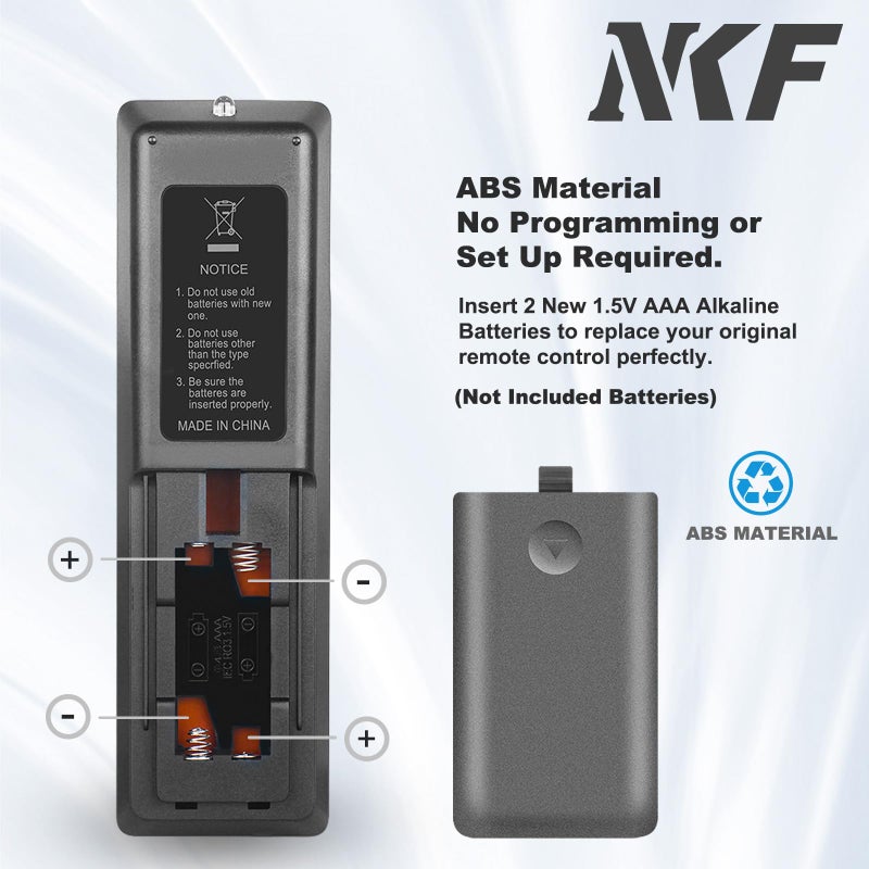 NKF NH305UD Remote Control for Emerson TV Remote Replacement NH310UP NH301UD, Universal Remote Control for All Emerson TV LF501EM4 LF501EM4F LE240EM4 LC320EM3FA LF402EM6 LF402EM6F LF461EM4 LF461EM4A - Image 5